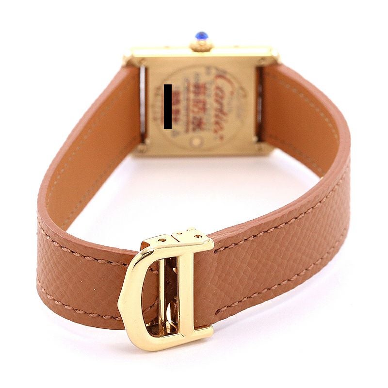 【中古】CARTIER MUST TANK SMALL MODEL VERMEIL OPALINE DIAL カルティエ マストタンク SM ヴェルメイユ オパランダイヤル W1005554