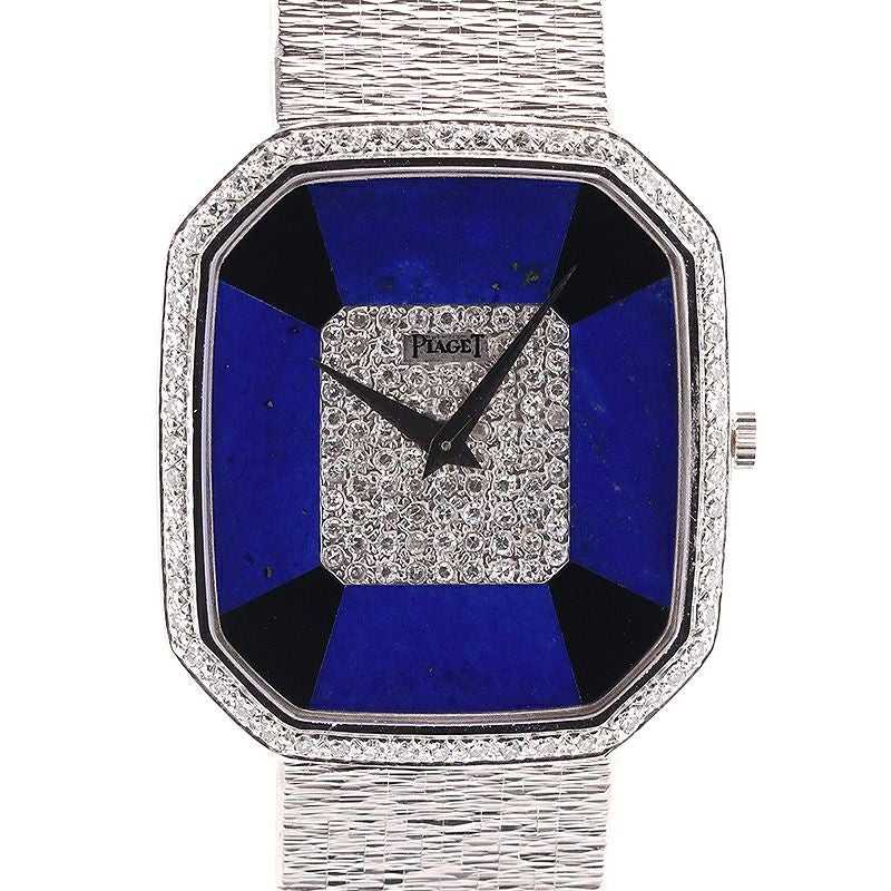 【中古】PIAGET DIAMONDO LAPIS LAZULI ONYX DIAL ピアジェ ダイヤモンド ラピスラズリ オニキス ダイヤルウォッチ 9795A6 (GGP98024)