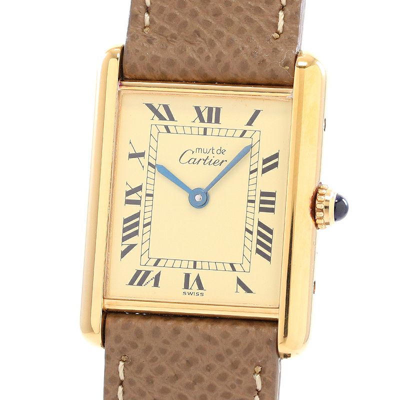 【中古】CARTIER MUST TANK LARGE MODEL VERMEIL カルティエ マストタンクLM ヴェルメイユ W1002753