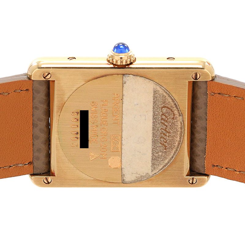 【中古】CARTIER MUST TANK LARGE MODEL VERMEIL カルティエ マストタンクLM ヴェルメイユ W1002753