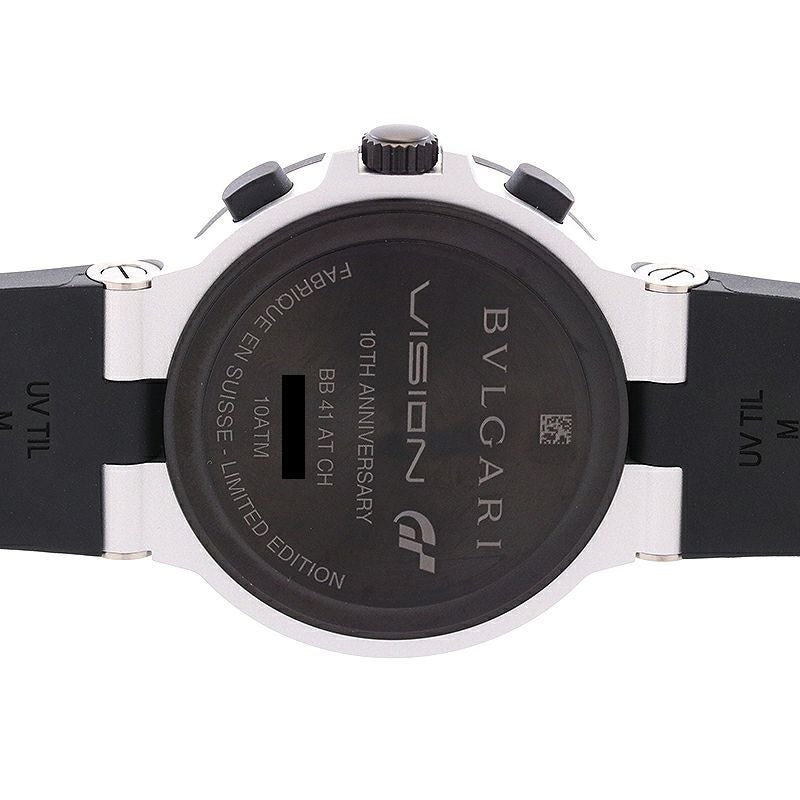 【中古】BVLGARI BVLGARI ALUMINUM CHRONOGRAPH VISION GRAN TURISMO LIMITED EDITION ブルガリ アルミニウム クロノグラフ ヴィジョン グランツーリスモ 限定モデル 103893(BB41ATCH)