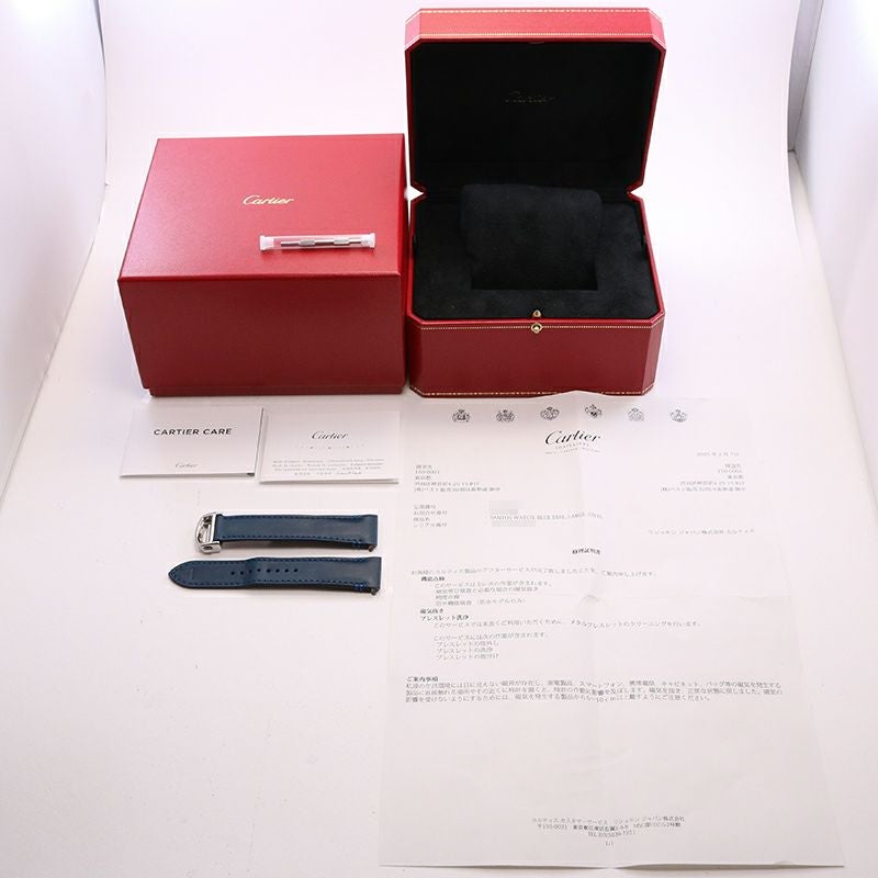 【中古】CARTIER SANTOS DE CARTIER LARGE MODEL カルティエ サントス ドゥ カルティエ LM WSSA0030