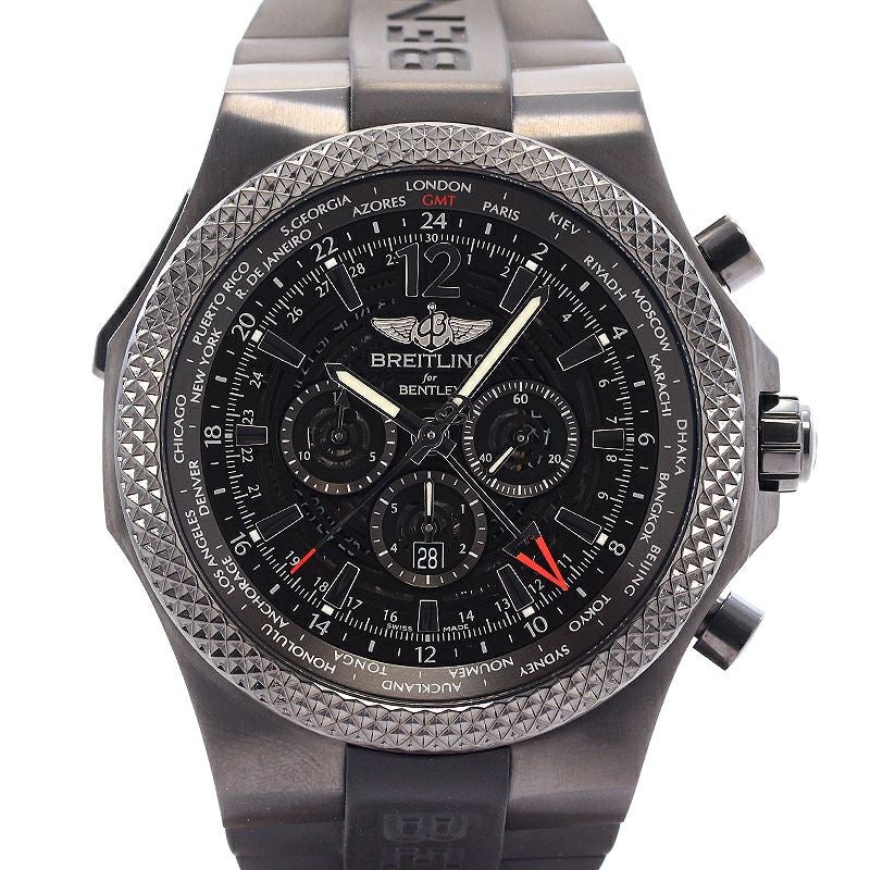 【中古】BREITLING BENTLEY GMT MIDNIGHT CARBON ブライトリング ベントレー GMT ミッドナイトカーボン M4736225/BC76/222S/M20DSA.2 (M476B76MRB)