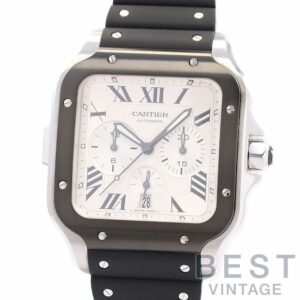 【中古】CARTIER SANTOS DE CARTIER CHRONOGRAPH WATCH カルティエ サントス ドゥ カルティエ クロノグラフ ウォッチ XL WSSA0017