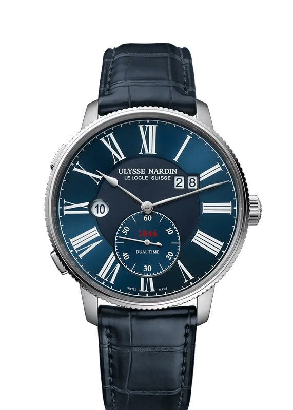 ULYSSE NARDIN MARINE TORPILLEUR DUAL TIME ユリス・ナルダン マリントルピユール デュアルタイム 3343-320-3A/1A