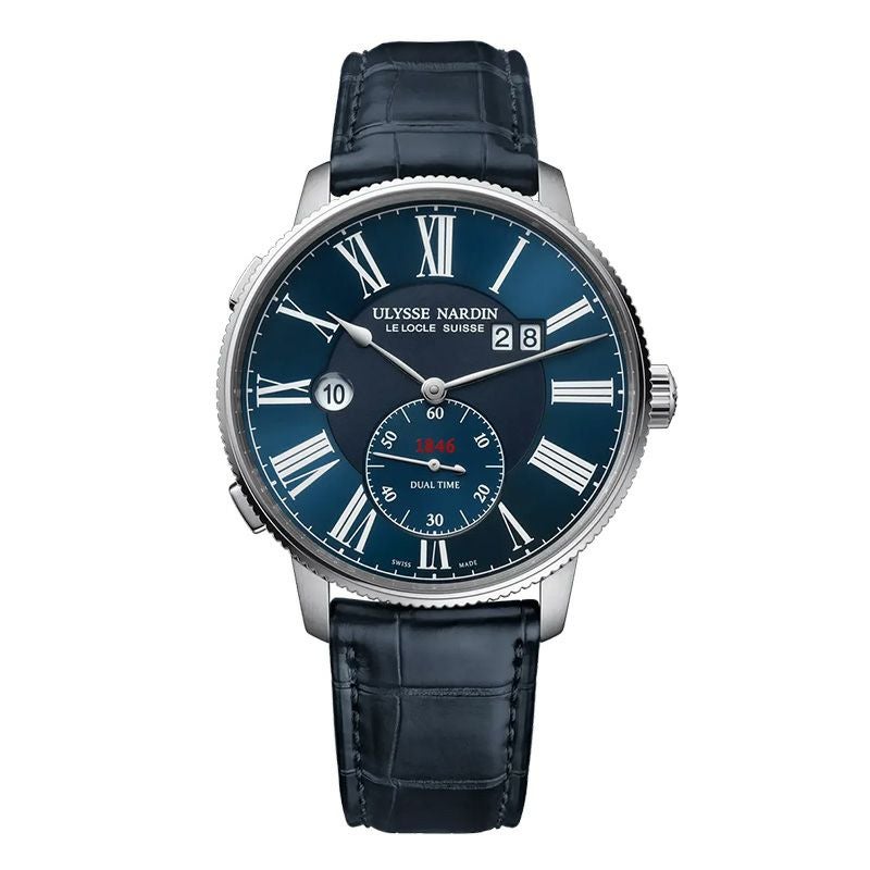 ULYSSE NARDIN MARINE TORPILLEUR DUAL TIME ユリス・ナルダン マリントルピユール デュアルタイム 3343-320-3A/1A