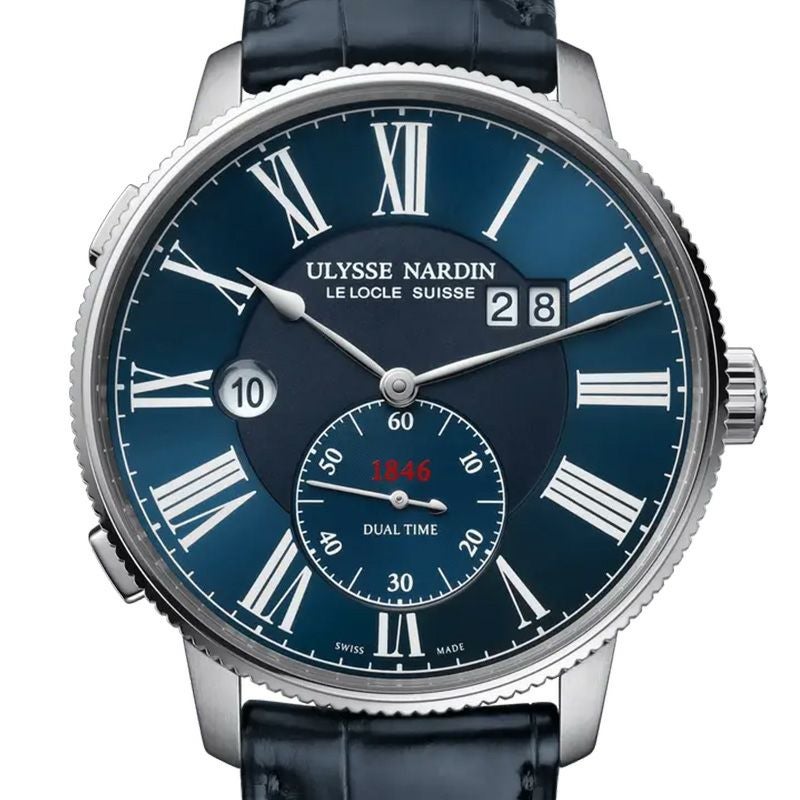 ULYSSE NARDIN MARINE TORPILLEUR DUAL TIME ユリス・ナルダン マリントルピユール デュアルタイム 3343-320-3A/1A