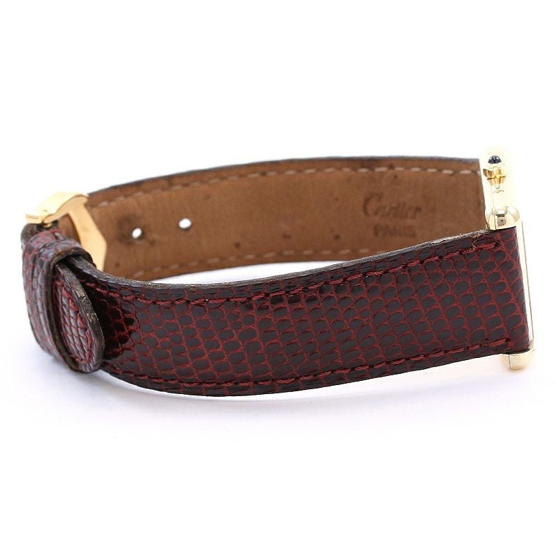 【中古】CARTIER MUST TANK LARGE MODEL VERMEIL カルティエ マストタンク LM ヴェルメイユ 83918223 (681006)
