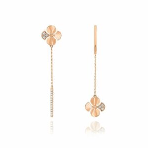 LOVEMARK DIAMOND FLEURS DIAMOND PETALE CHAIN DROP EARRINGS ラブマークダイヤモンド フルール ダイヤモンド ペタル チェーン ドロップ イヤリング LME00299