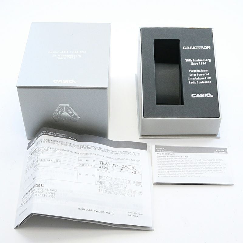 【中古】CASIO CASIOTRON CASIO WATCH 50TH ANNIVERSARY EDITION カシオ カシオトロン カシオウオッチ50周年 記念モデル TRN-50-2AJR