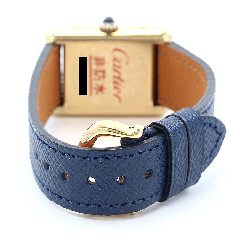 【中古】CARTIER MUST TANK SMALL MODEL VERMEIL LAPIS LAZULI DIAL カルティエ マストタンク SM ヴェルメイユ ラピスラズリダイヤル 82975413