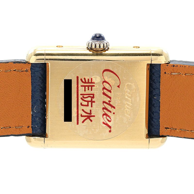 【中古】CARTIER MUST TANK SMALL MODEL VERMEIL LAPIS LAZULI DIAL カルティエ マストタンク SM ヴェルメイユ ラピスラズリダイヤル 82975413