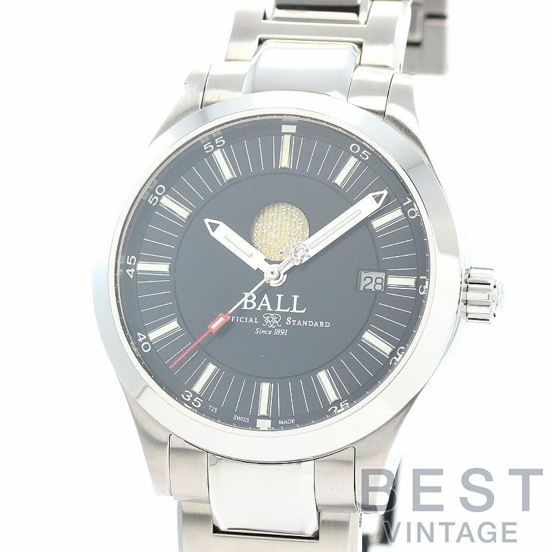 【中古】BALL WATCH ENGINEER II MOON PHASE ボールウォッチ エンジニアII ムーンフェイズ NM2282C-SJ-BK