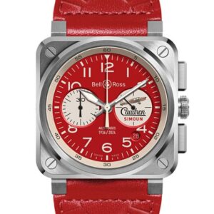 Bell ＆ Ross BR-03 CHRONO AILES ROUGES ベル＆ロス BR-03 クロノ エル ルージュ BR0394-AR-ST/SCA