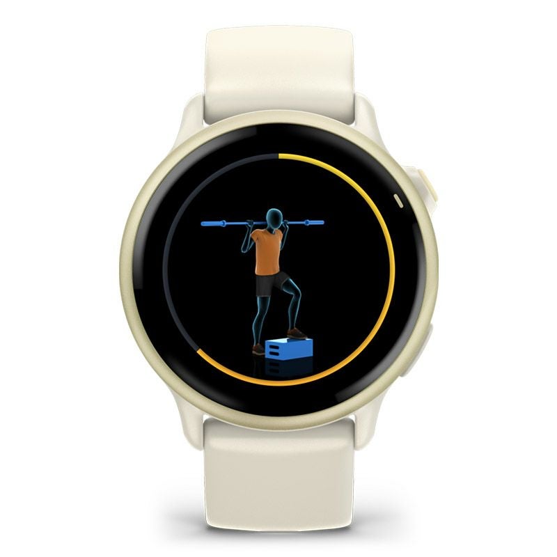 GARMIN vivoactive 6 Bone / Lunar Gold ガーミン ヴィヴォアクティブ 6 ボーン / ルナゴールド 010-02985-31