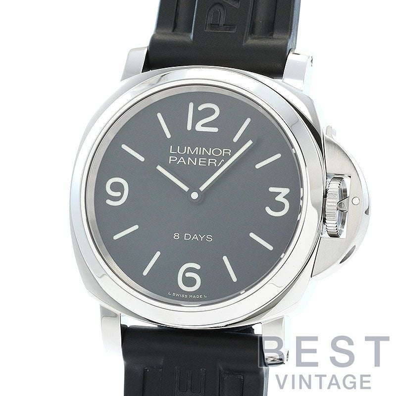 【中古】OFFICINE PANERAI LUMINOR BASE 8 DAYS 44MM ACCIAIO オフィチーネ・パネライ ルミノール ベース 8デイズ 44MM アッチャイオ PAM00560