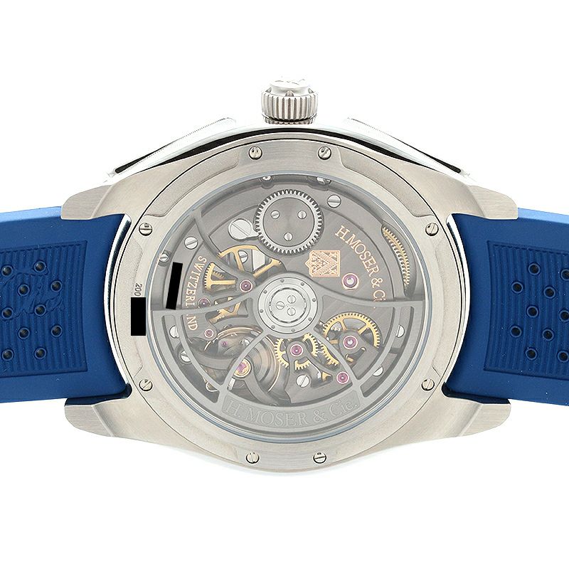 【中古】H.MOSER PIONEER RETROGRADE SECONDS MIDNIGHT BLUE H.モーザー パイオニア・レトログラード セコンド ミッドナイトブルー 3250-1200