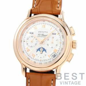 【中古】ZENITH CHRONOMASTER EL PRIMERO TRIPLE CALENDAR MOONPHASE ゼニス クロノマスター エル・プリメロ トリプルカレンダー ムーンフェイズ 17.0240.410/01
