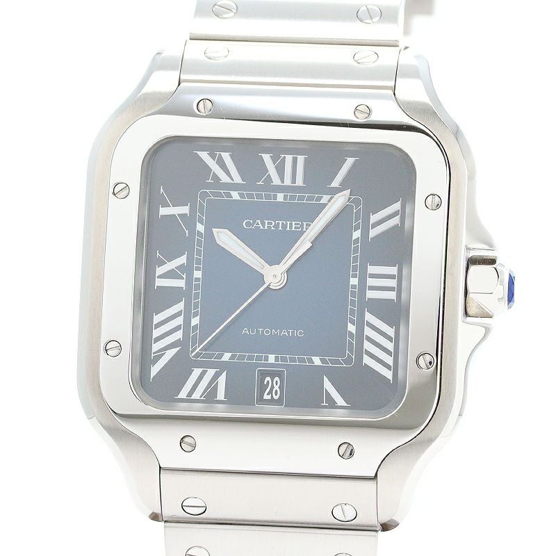 【中古】CARTIER SANTOS DE CARTIER LARGE MODEL カルティエ サントス ドゥ カルティエ LM WSSA0030