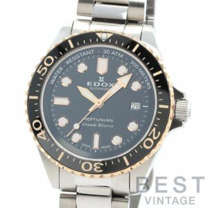 【中古】EDOX NEPTUNIAN GRANDE RESERVE DATE AUTOMATIC エドックス ネプチュニアン グランデ リザーブ デイト オートマティック 80801-3NRM-NIR