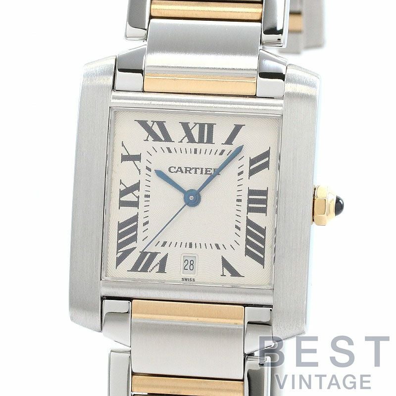 【中古】CARTIER TANK FRANCAISE LARGE MODEL カルティエ タンク フランセーズ LM W51005Q4