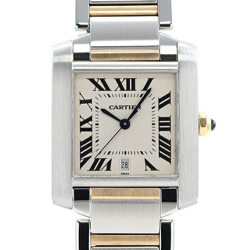 【中古】CARTIER TANK FRANCAISE LARGE MODEL カルティエ タンク フランセーズ LM W51005Q4