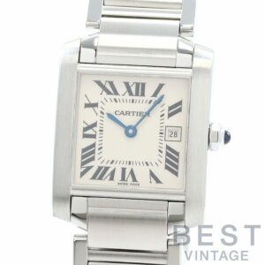 【中古】CARTIER TANK FRANCAISE MEDIUM MODEL カルティエ タンク フランセーズ MM W51011Q3