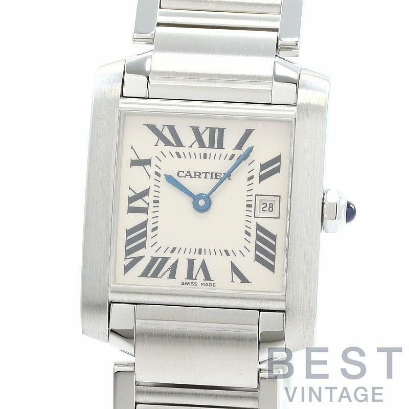 【中古】CARTIER TANK FRANCAISE MEDIUM MODEL カルティエ タンク フランセーズ MM W51011Q3