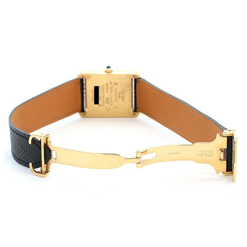 【中古】CARTIER MUST TANK LARGE MODEL VERMEIL TRINITY DIAL カルティエ マストタンク LM ヴェルメイユ トリニティダイヤル W1006254