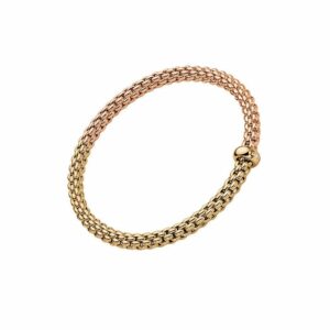 FOPE SOLO COLLECTION FLEX'IT フォッペ ソロ コレクション フレグジット ブレスレット M バイカラー メッシュチェーン 01M06B2_BB_3_XGX_00M