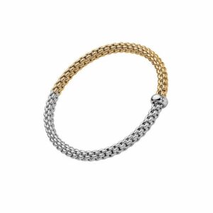 FOPE SOLO COLLECTION FLEX'IT フォッペ ソロ コレクション フレグジット ブレスレット M バイカラー メッシュチェーン 01M06B2_BB_2_XBX_00M