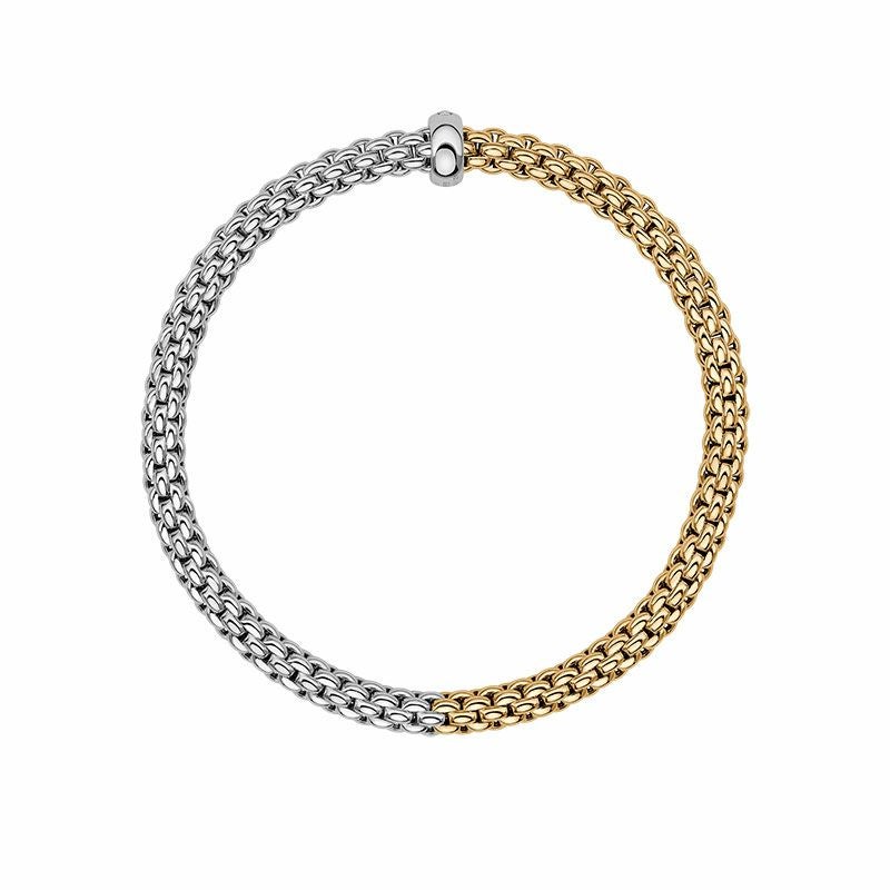 FOPE SOLO COLLECTION FLEX'IT フォッペ ソロ コレクション フレグジット ブレスレット M バイカラー メッシュチェーン 01M06B2_BB_2_XBX_00M
