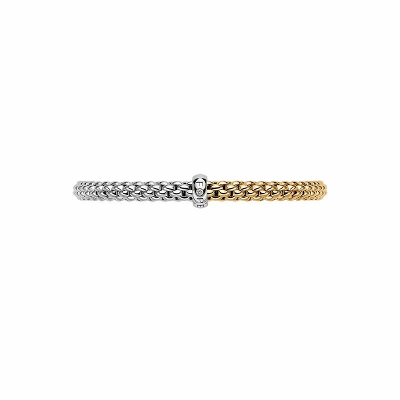FOPE SOLO COLLECTION FLEX'IT フォッペ ソロ コレクション フレグジット ブレスレット M バイカラー メッシュチェーン 01M06B2_BB_2_XBX_00M