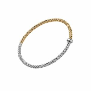 FOPE PRIMA COLLECTION FLEX'IT フォッペ プリマ コレクション フレグジット ブレスレット M バイカラー メッシュチェーン 01M08B2_BB_2_XBX_00M