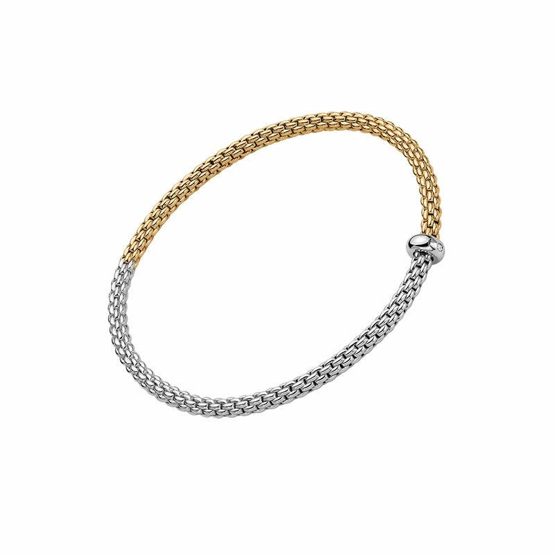 FOPE PRIMA COLLECTION FLEX'IT フォッペ プリマ コレクション フレグジット ブレスレット M バイカラー メッシュチェーン 01M08B2_BB_2_XBX_00M