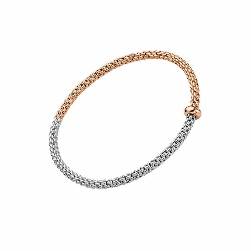 FOPE PRIMA COLLECTION FLEX'IT フォッペ プリマ コレクション フレグジット ブレスレット M バイカラー メッシュチェーン 01M08B2_BB_1_XRX_00M