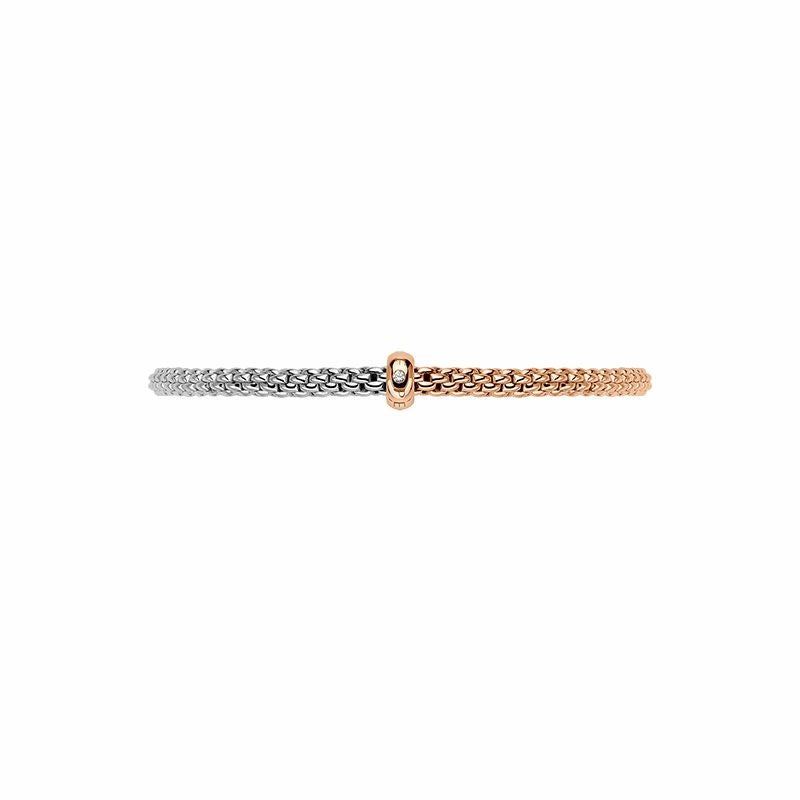 FOPE PRIMA COLLECTION FLEX'IT フォッペ プリマ コレクション フレグジット ブレスレット M バイカラー メッシュチェーン 01M08B2_BB_1_XRX_00M
