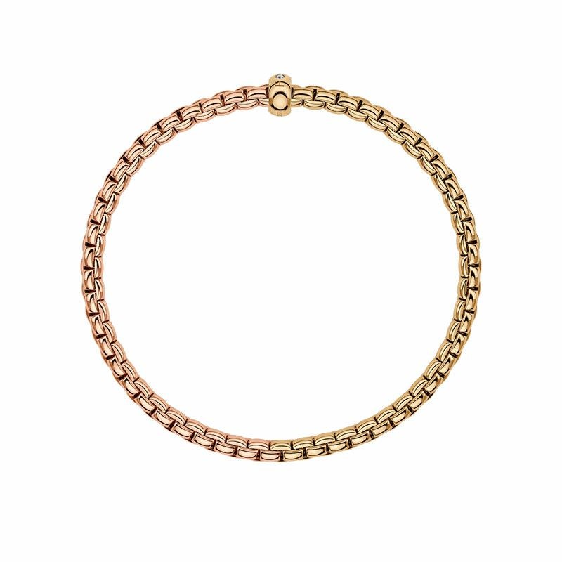 FOPE EKA COLLECTION FLEX'IT フォッペ エカ コレクション フレグジット ブレスレット M バイカラー メッシュチェーン 01M01B2_BB_3_XGX_00M