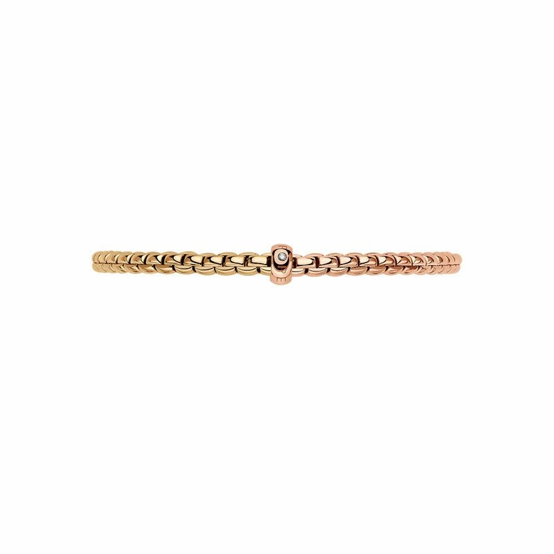 FOPE EKA COLLECTION FLEX'IT フォッペ エカ コレクション フレグジット ブレスレット M バイカラー メッシュチェーン 01M01B2_BB_3_XGX_00M