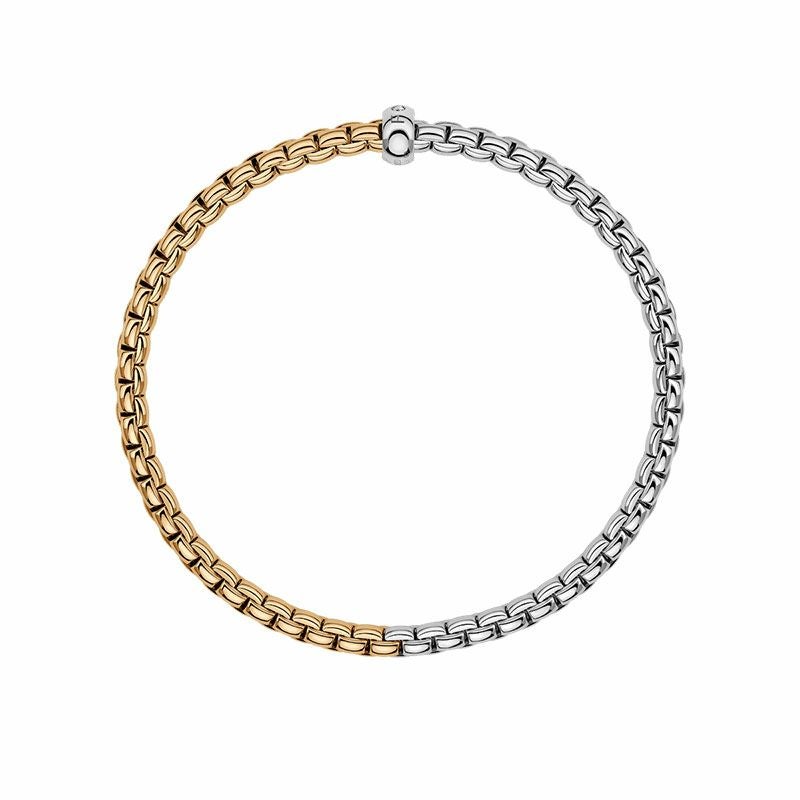 FOPE EKA COLLECTION FLEX'IT フォッペ エカ コレクション フレグジット ブレスレット M バイカラー メッシュチェーン 01M01B2_BB_2_XBX_00M