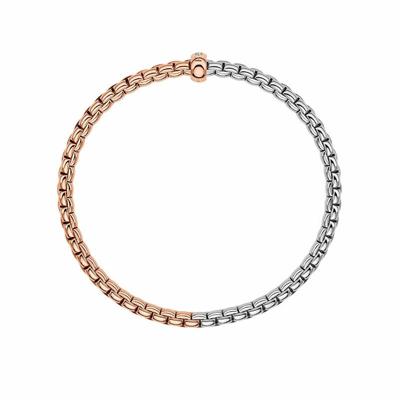 FOPE EKA COLLECTION FLEX'IT フォッペ エカ コレクション フレグジット ブレスレット M バイカラー メッシュチェーン 01M01B2_BB_1_XRX_00M