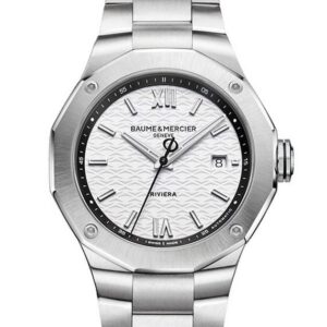 BAUME&MERCIER Riviera Date White&Black M0A10829 ボーム&メルシエ リビエラ デイト ホワイト&ブラック M0A10829