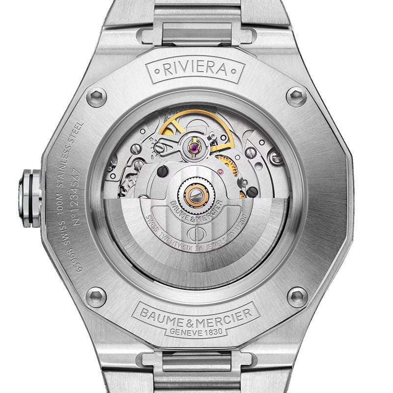 BAUME&MERCIER Riviera Date White&Black M0A10829 ボーム&メルシエ リビエラ デイト ホワイト&ブラック M0A10829