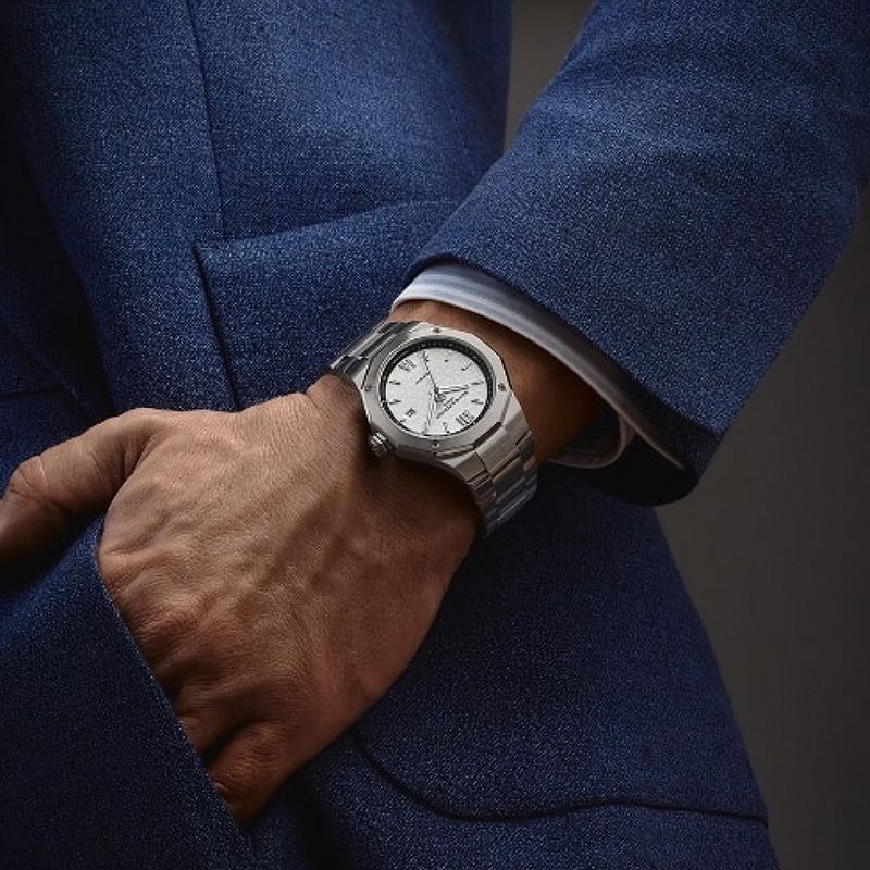 BAUME&MERCIER Riviera Date White&Black M0A10829 ボーム&メルシエ リビエラ デイト ホワイト&ブラック M0A10829