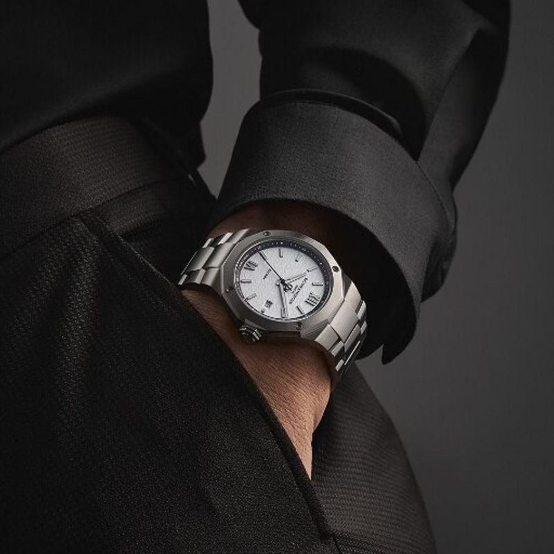 BAUME&MERCIER Riviera Date White&Black M0A10829 ボーム&メルシエ リビエラ デイト ホワイト&ブラック M0A10829