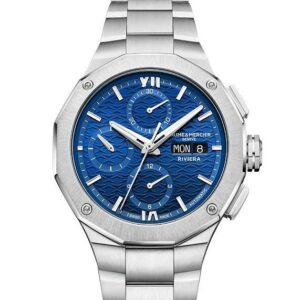 BAUME&MERCIER Riviera Chronograph Blue Day-Date - 41mm M0A10826 ボーム&メルシエ リビエラ クロノグラフ ブルー デイデイト - 41mm M0A10826