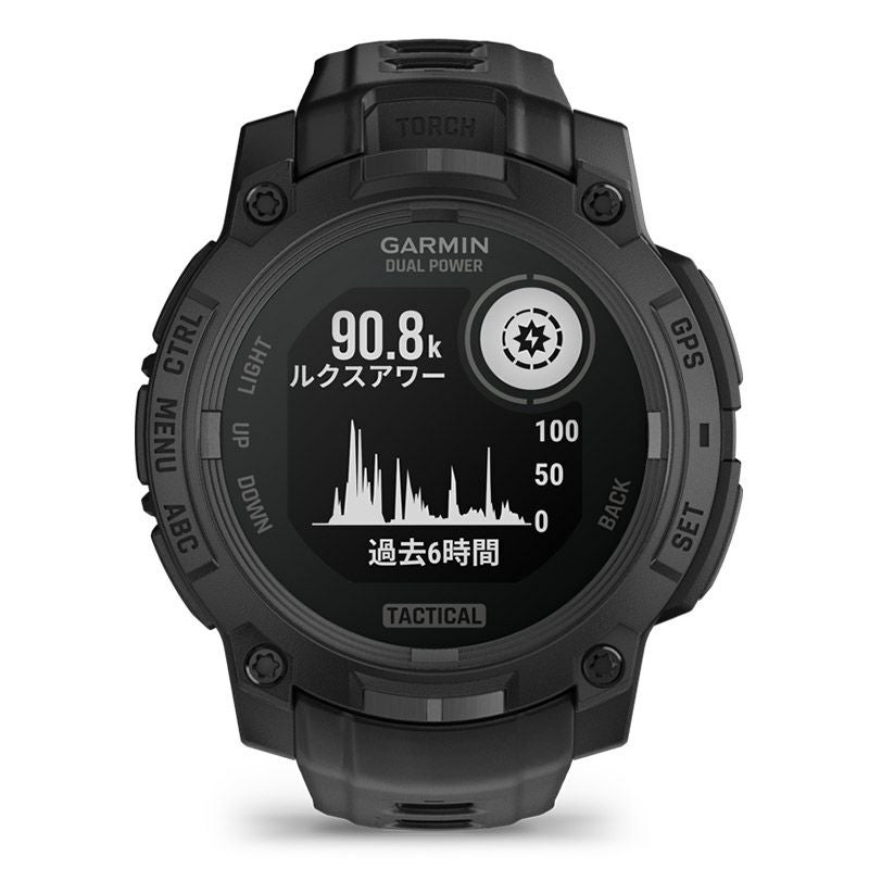 GARMIN Instinct 3 Dual Power Tactical 45mm Black ガーミン インスティンクト 3 デュアルパワー タクティカル 45mm ブラック 010-02934-80