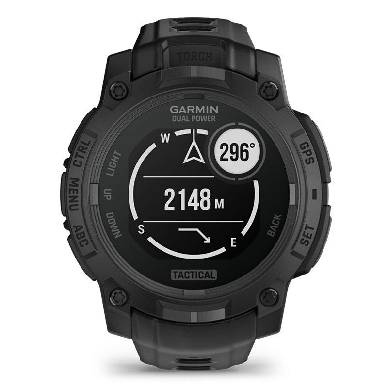 GARMIN Instinct 3 Dual Power Tactical 45mm Black ガーミン インスティンクト 3 デュアルパワー タクティカル 45mm ブラック 010-02934-80