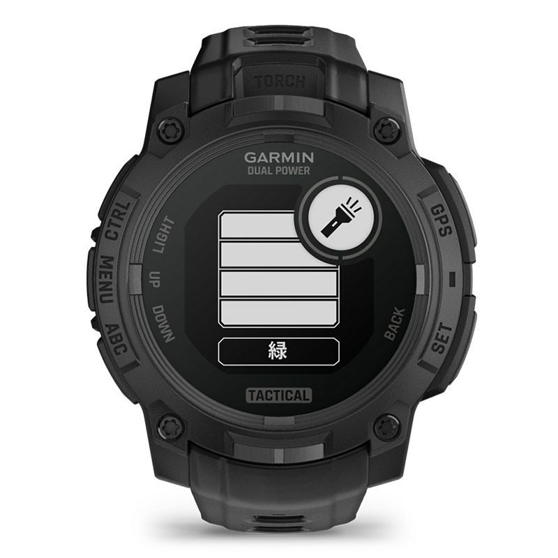 GARMIN Instinct 3 Dual Power Tactical 45mm Black ガーミン インスティンクト 3 デュアルパワー タクティカル 45mm ブラック 010-02934-80
