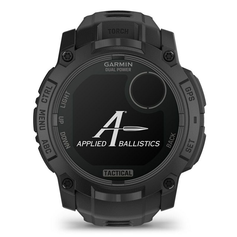 GARMIN Instinct 3 Dual Power Tactical 50mm Black ガーミン インスティンクト 3 デュアルパワー タクティカル 50mm ブラック 010-02935-80